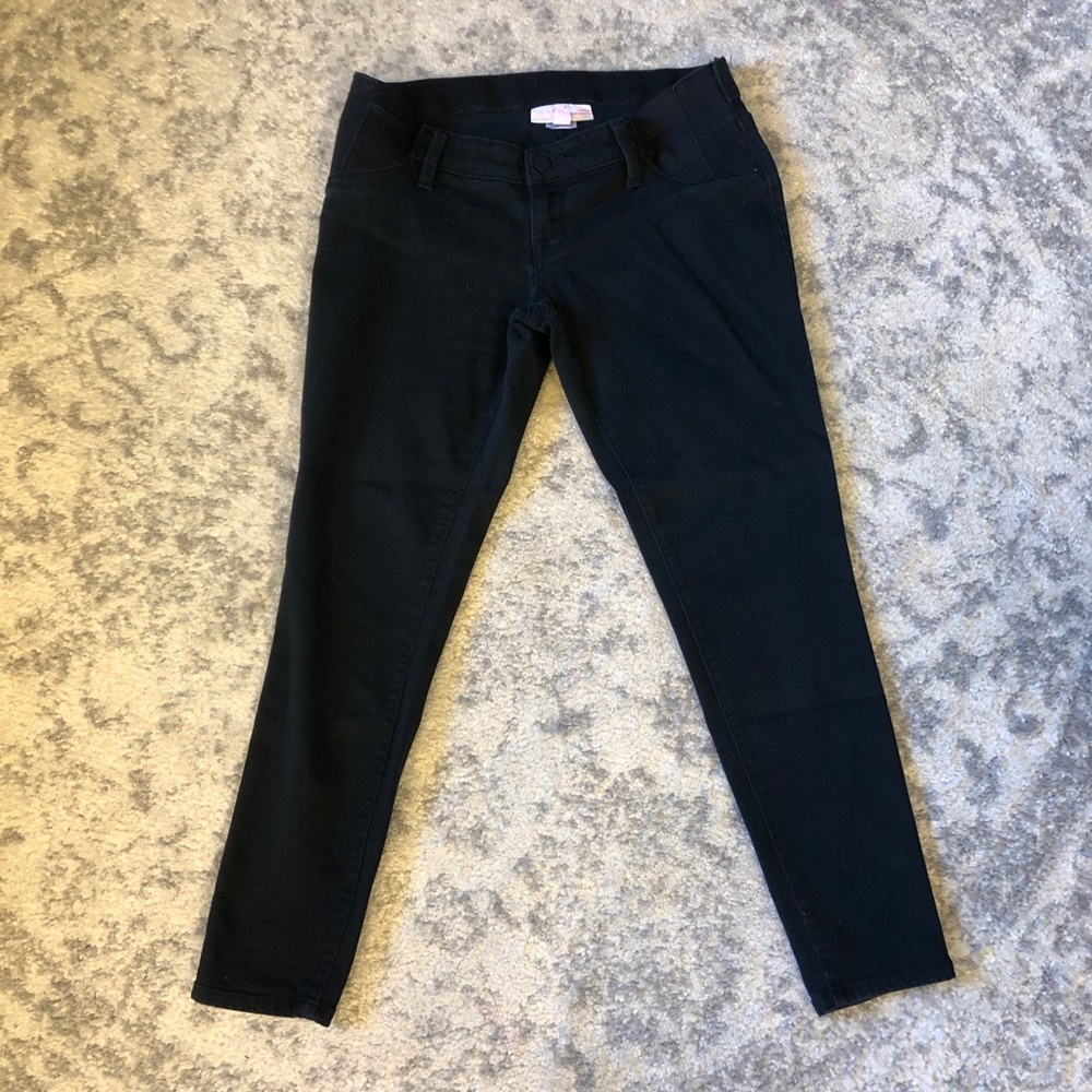 Black Denim Maternity Pants